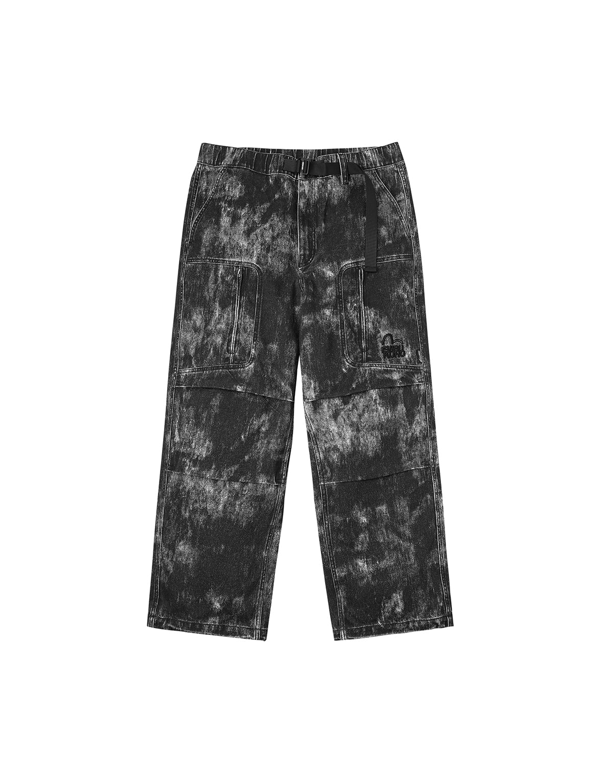 Allover Hand-painted Pattern Print Regular Fit Pants